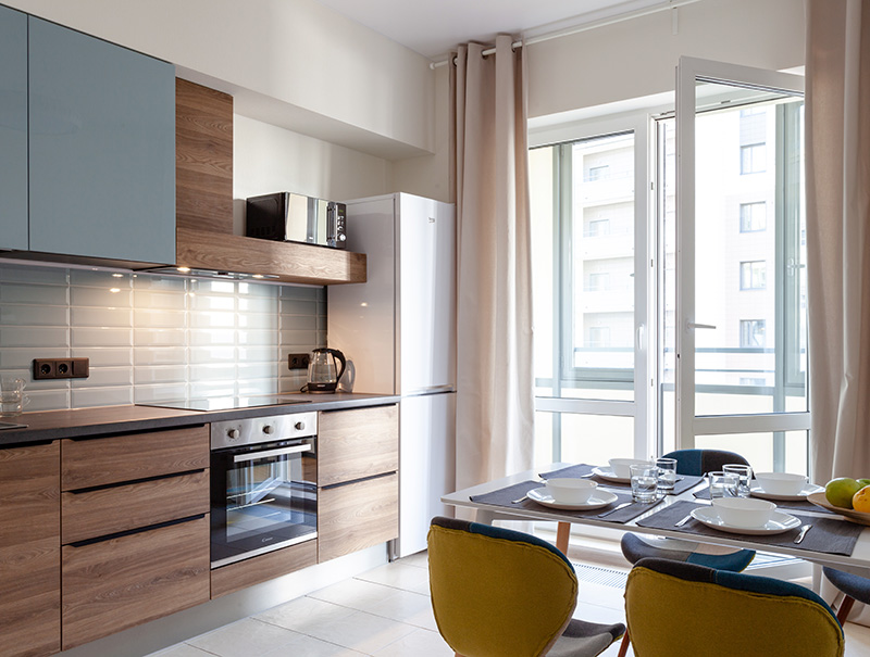 Реализованная кухня-столовая